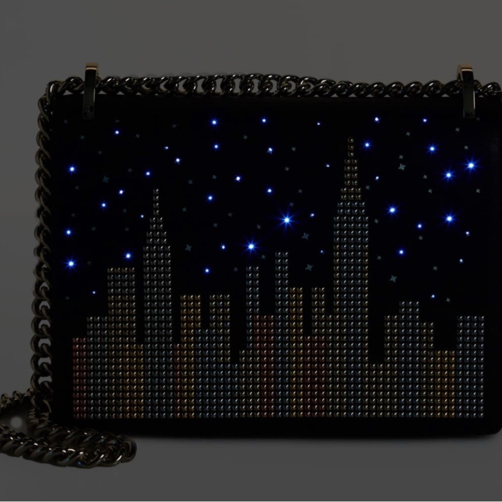 Kate Spade Marci Light up Bag NY City Glitzy Ritzy Skyline shoulder bag RARE - Picture 3 of 6